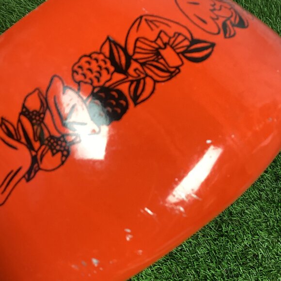 Vintage Mushroom Fondue Set Orange Green - Picture 16 of 16